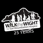 E M H WALK THE WIGHT LOGO 25 YEARS